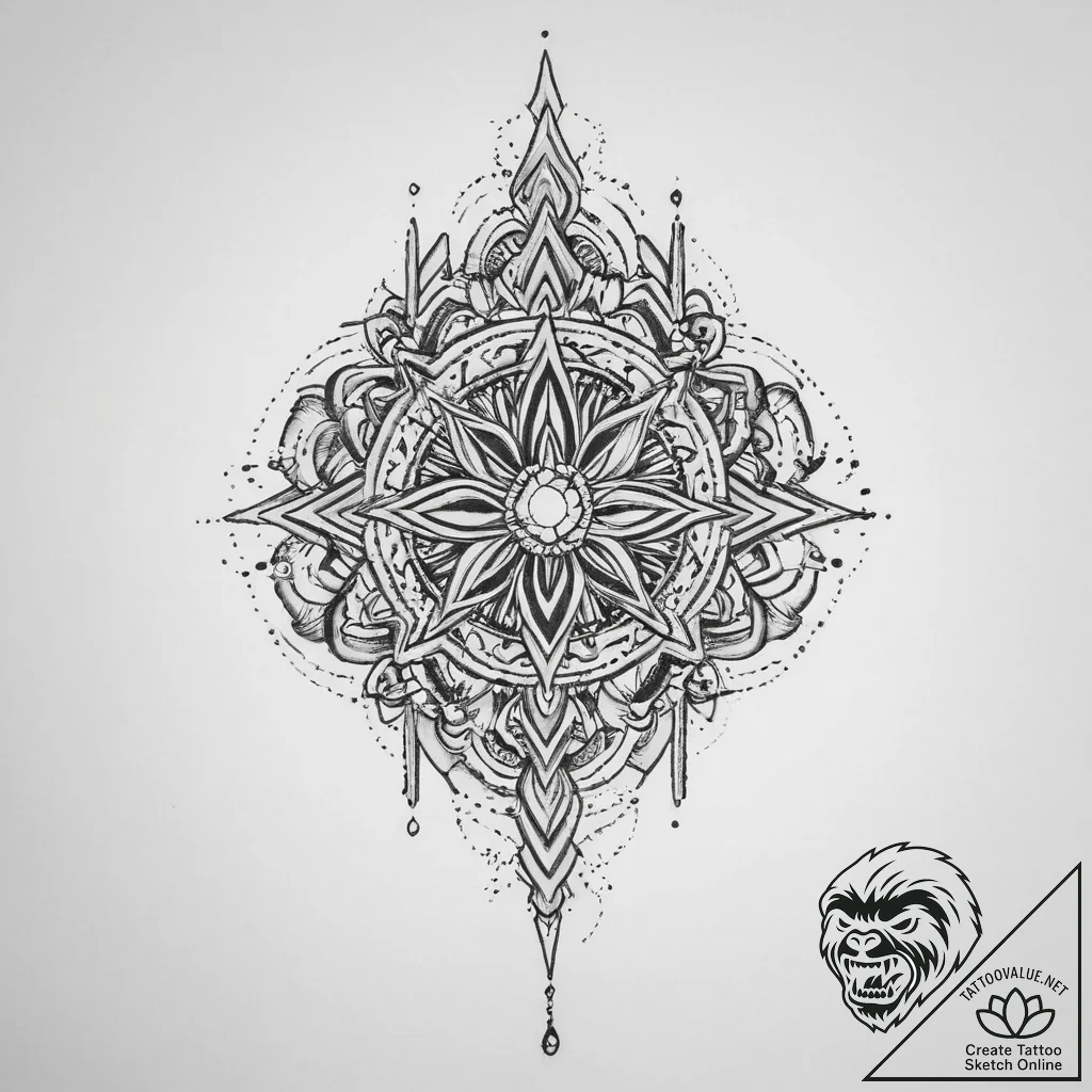 Tattoo sketch a symbolic object - tattoo sketch (№1756636245_0, 31.08.2025 10:30) — tattoovalue.net