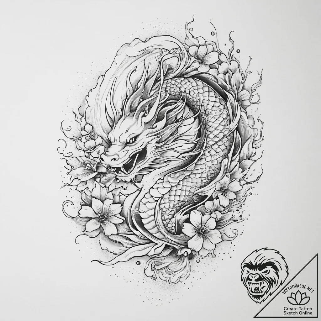 Tattoo sketch spiritual essence, concept art... - tattoo sketch (№1756638044_0, 31.08.2025 11:00) — tattoovalue.net