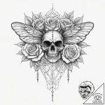 Tattoo sketch seventeen-year cicada, tattoo l… – tattoo sketch (№1756638244_0, 31.08.2025 11:04) — tattoovalue.net
