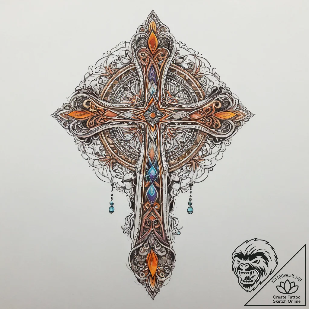 Tattoo sketch brown, ink illustration for tat... - tattoo sketch (№1756638449_0, 31.08.2025 11:07) — tattoovalue.net