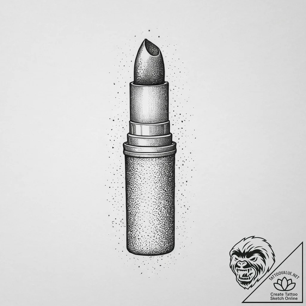 Tattoo sketch lipstick tattoo, concept art fo... - tattoo sketch (№1756638854_0, 31.08.2025 11:14) — tattoovalue.net