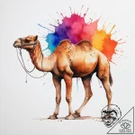 Tattoo sketch desert exploration with a camel… – tattoo sketch (№1756639448_0, 31.08.2025 11:24) — tattoovalue.net