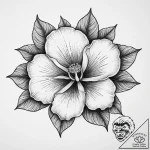 Tattoo sketch rafflesia flower, tattoo line a… – tattoo sketch (№1756639852_0, 31.08.2025 11:30) — tattoovalue.net