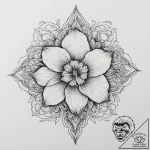 Tattoo sketch daffodil, tattoo sketch design,… – tattoo sketch (№1756640855_0, 31.08.2025 11:47) — tattoovalue.net