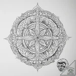 Tattoo sketch botanical monogram, artistic ta… – tattoo sketch (№1756641061_0, 31.08.2025 11:51) — tattoovalue.net