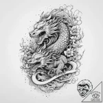 Tattoo sketch soldier with a griffin, tattoo… – tattoo sketch (№1756641265_0, 31.08.2025 11:54) — tattoovalue.net