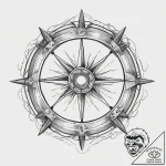 Tattoo sketch sailor ship’s wheel, tattoo ske… – tattoo sketch (№1756641662_0, 31.08.2025 12:01) — tattoovalue.net