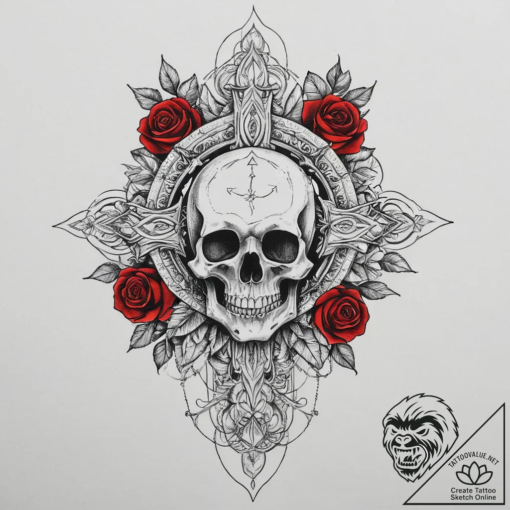 Tattoo sketch virtue, tattoo flash sheet desi... - tattoo sketch (№1756642061_0, 31.08.2025 12:07) — tattoovalue.net