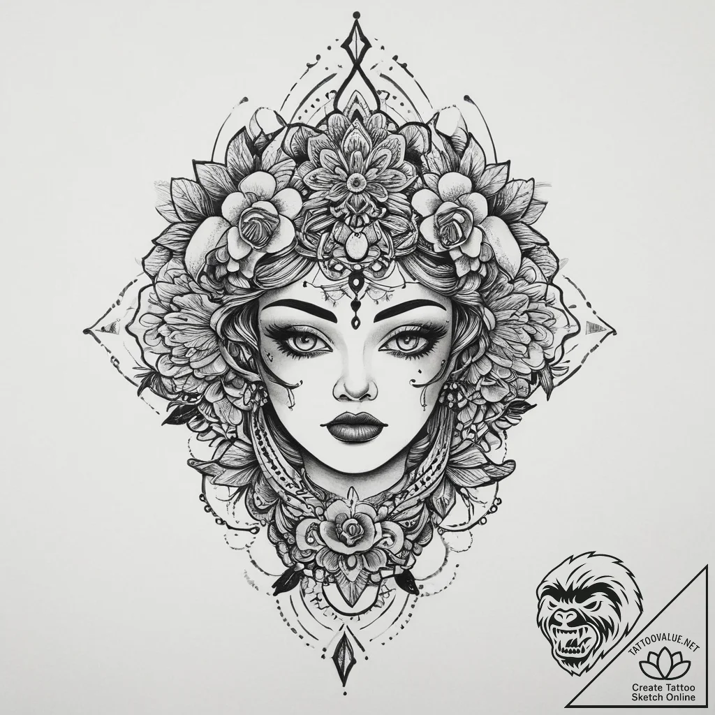 Tattoo sketch makeup tattoo, tattoo flash she... - tattoo sketch (№1756643670_0, 31.08.2025 12:34) — tattoovalue.net