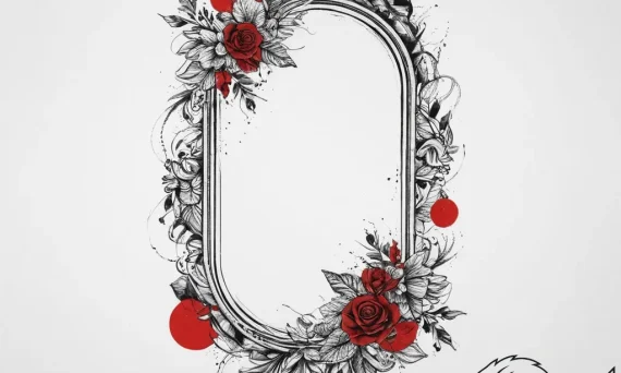 Tattoo sketch vintage mirror tattoo, artistic... - tattoo sketch (№1756644079_0, 31.08.2025 12:41) — tattoovalue.net
