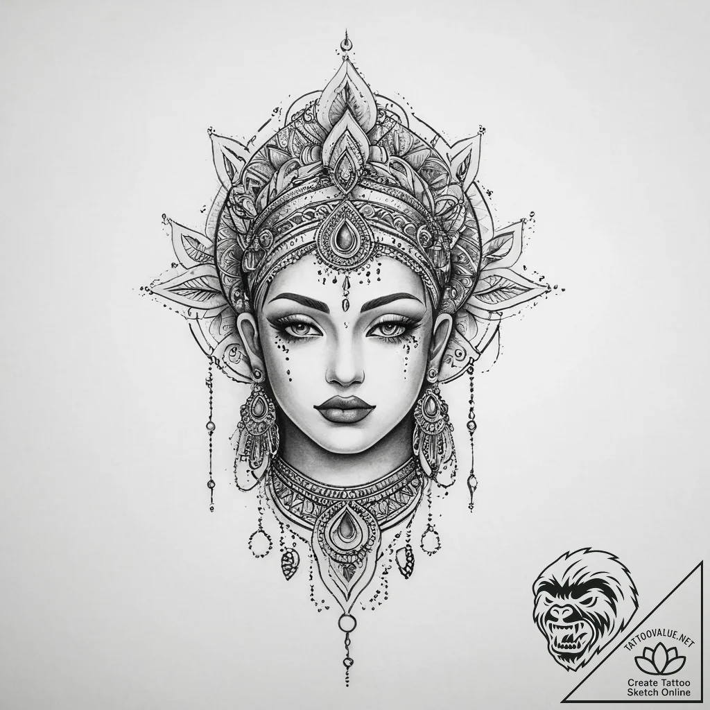 Tattoo sketch divine narrative - tattoo sketch (№1756644683_0, 31.08.2025 12:51) — tattoovalue.net
