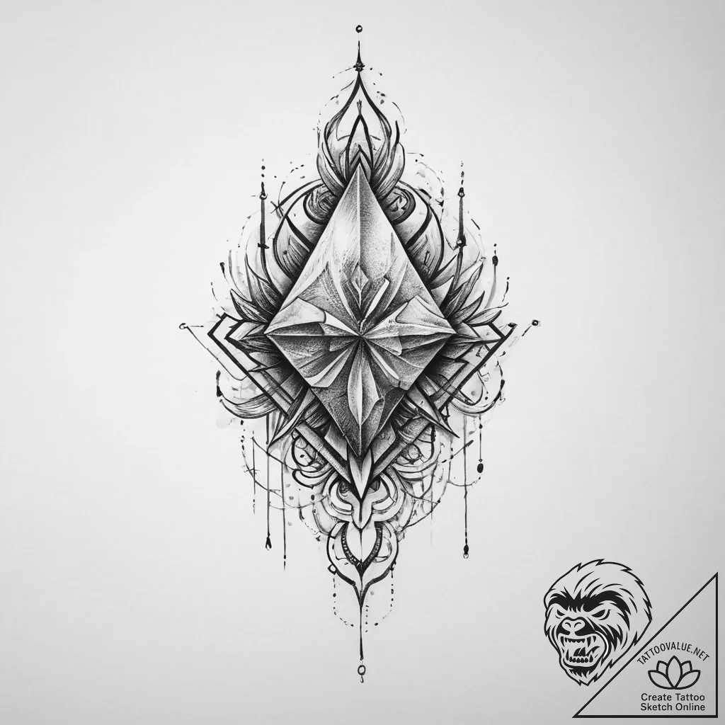 Tattoo sketch stone - tattoo sketch (№1756645477_0, 31.08.2025 13:04) — tattoovalue.net