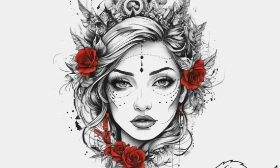 Tattoo sketch spiritual essence, artistic tat... - tattoo sketch (№1756645680_0, 31.08.2025 13:08) — tattoovalue.net