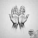 Tattoo sketch hands with a destiny – tattoo sketch (№1756647493_0, 31.08.2025 13:38) — tattoovalue.net