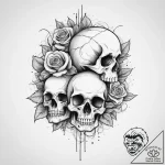 Tattoo sketch turquoise, concept art for tatt… – tattoo sketch (№1756648094_0, 31.08.2025 13:48) — tattoovalue.net