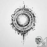 Tattoo sketch cosmic soul, ink illustration f… – tattoo sketch (№1756648696_0, 31.08.2025 13:58) — tattoovalue.net