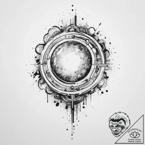 Tattoo sketch cosmic soul, ink illustration f… – tattoo sketch (№1756648696_0, 31.08.2025 13:58) — tattoovalue.net