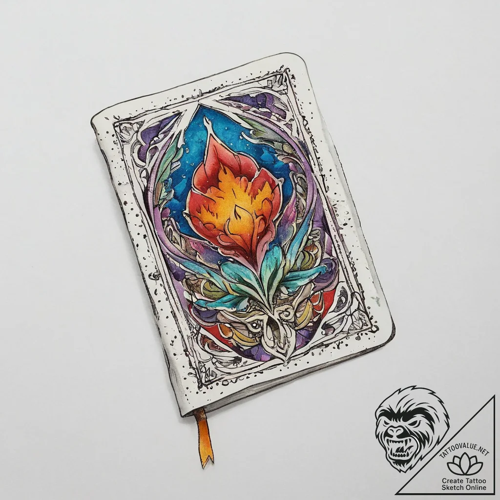 Tattoo sketch hands with a book, tattoo line... - tattoo sketch (№1756648897_0, 31.08.2025 14:01) — tattoovalue.net
