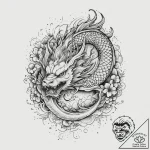 Tattoo sketch remora, tattoo flash sheet desi… – tattoo sketch (№1756649296_0, 31.08.2025 14:08) — tattoovalue.net