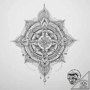 Tattoo sketch spiritual scene – tattoo sketch (№1756654321_0, 31.08.2025 15:32) — tattoovalue.net
