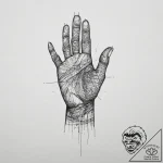 Tattoo sketch hands with a paper, ink illustr… – tattoo sketch (№1756655334_0, 31.08.2025 15:48) — tattoovalue.net
