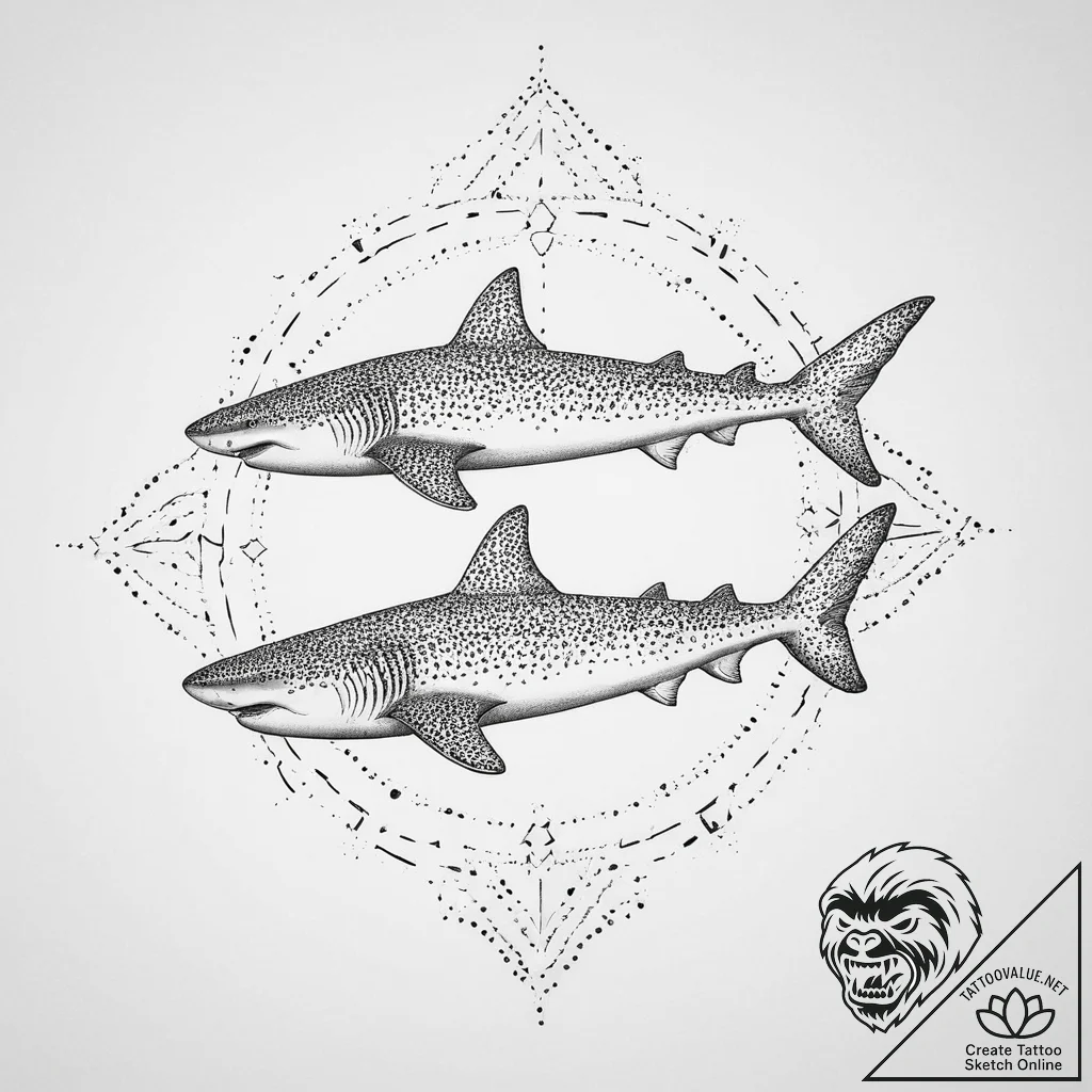 Tattoo sketch whale shark, tattoo drawing out... - tattoo sketch (№1756655936_0, 31.08.2025 15:58) — tattoovalue.net