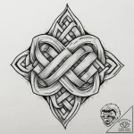 Tattoo sketch endless knot, tattoo sketch des… – tattoo sketch (№1756657545_0, 31.08.2025 16:25) — tattoovalue.net