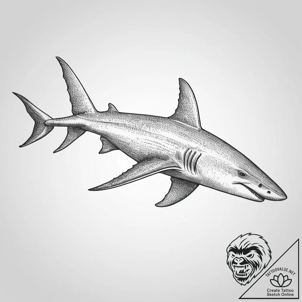 Tattoo sketch hammerhead shark, tattoo sketch... - tattoo sketch (№1756658739_0, 31.08.2025 16:45) — tattoovalue.net