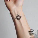 Tattoo sketch bracelet with a symbol – tattoo sketch (№1756659140_0, 31.08.2025 16:52) — tattoovalue.net