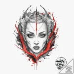 Tattoo sketch changeling, concept art for tat… – tattoo sketch (№1756659341_0, 31.08.2025 16:55) — tattoovalue.net