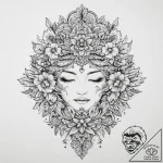 Tattoo sketch flower crown tattoo, tattoo ske… – tattoo sketch (№1756660746_0, 31.08.2025 17:19) — tattoovalue.net