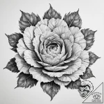 Tattoo sketch ornamental kale – tattoo sketch (№1756660946_0, 31.08.2025 17:22) — tattoovalue.net