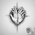 Tattoo sketch hands with a heart, tattoo draw… – tattoo sketch (№1756663555_0, 31.08.2025 18:05) — tattoovalue.net