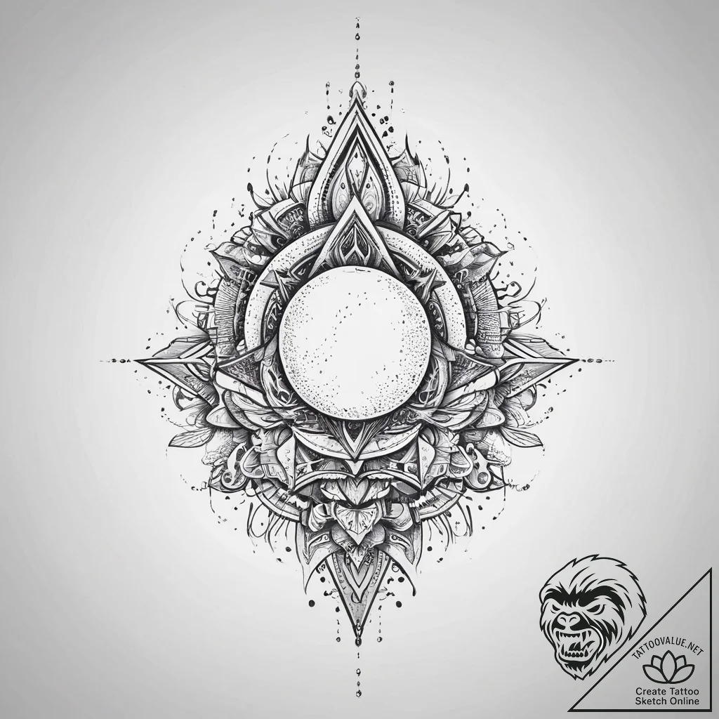 Tattoo sketch cosmic soil, tattoo drawing out... - tattoo sketch (№1756663950_0, 31.08.2025 18:12) — tattoovalue.net