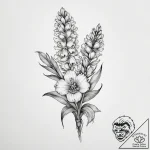 Tattoo sketch hyacinth – tattoo sketch (№1756665931_0, 31.08.2025 18:45) — tattoovalue.net