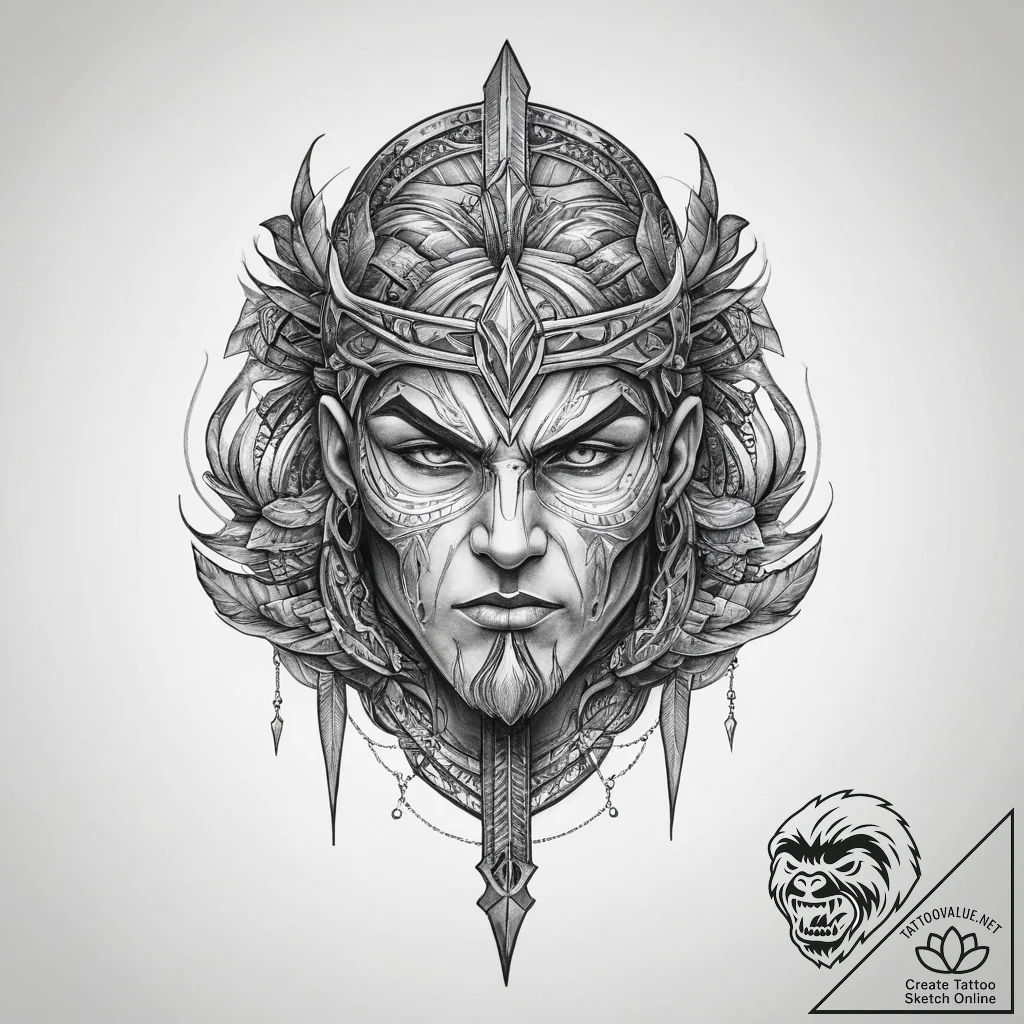 Tattoo sketch heroic quest - tattoo sketch (№1756666328_0, 31.08.2025 18:52) — tattoovalue.net