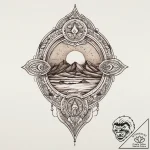 Tattoo sketch desert, tattoo drawing outline,… – tattoo sketch (№1756668535_0, 31.08.2025 19:28) — tattoovalue.net