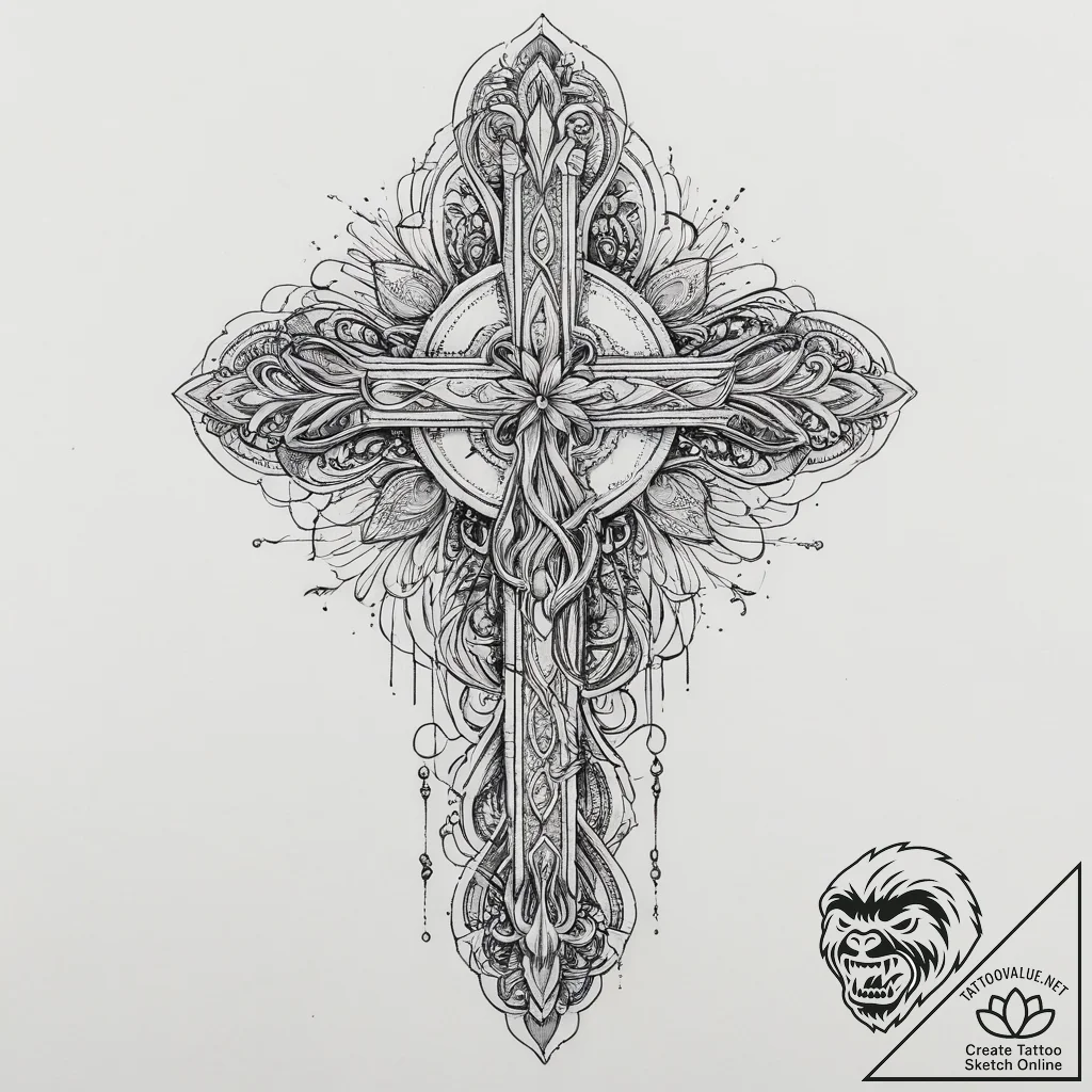 Tattoo sketch bronze, tattoo flash sheet desi... - tattoo sketch (№1756671548_0, 31.08.2025 20:19) — tattoovalue.net