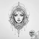 Tattoo sketch cosmic self, tattoo drawing out… – tattoo sketch (№1756672156_0, 31.08.2025 20:29) — tattoovalue.net