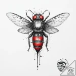 Tattoo sketch horsefly, ink illustration for… – tattoo sketch (№1756673159_0, 31.08.2025 20:45) — tattoovalue.net