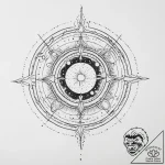 Tattoo sketch cosmic understanding – tattoo sketch (№1756674339_0, 31.08.2025 21:05) — tattoovalue.net
