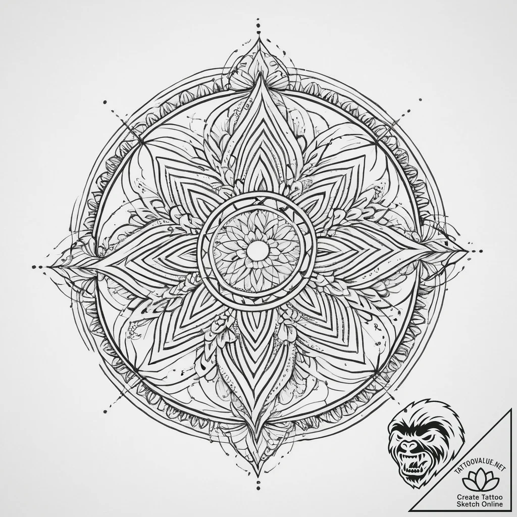 Tattoo sketch cosmic being, ink illustration... - tattoo sketch (№1756674535_0, 31.08.2025 21:08) — tattoovalue.net