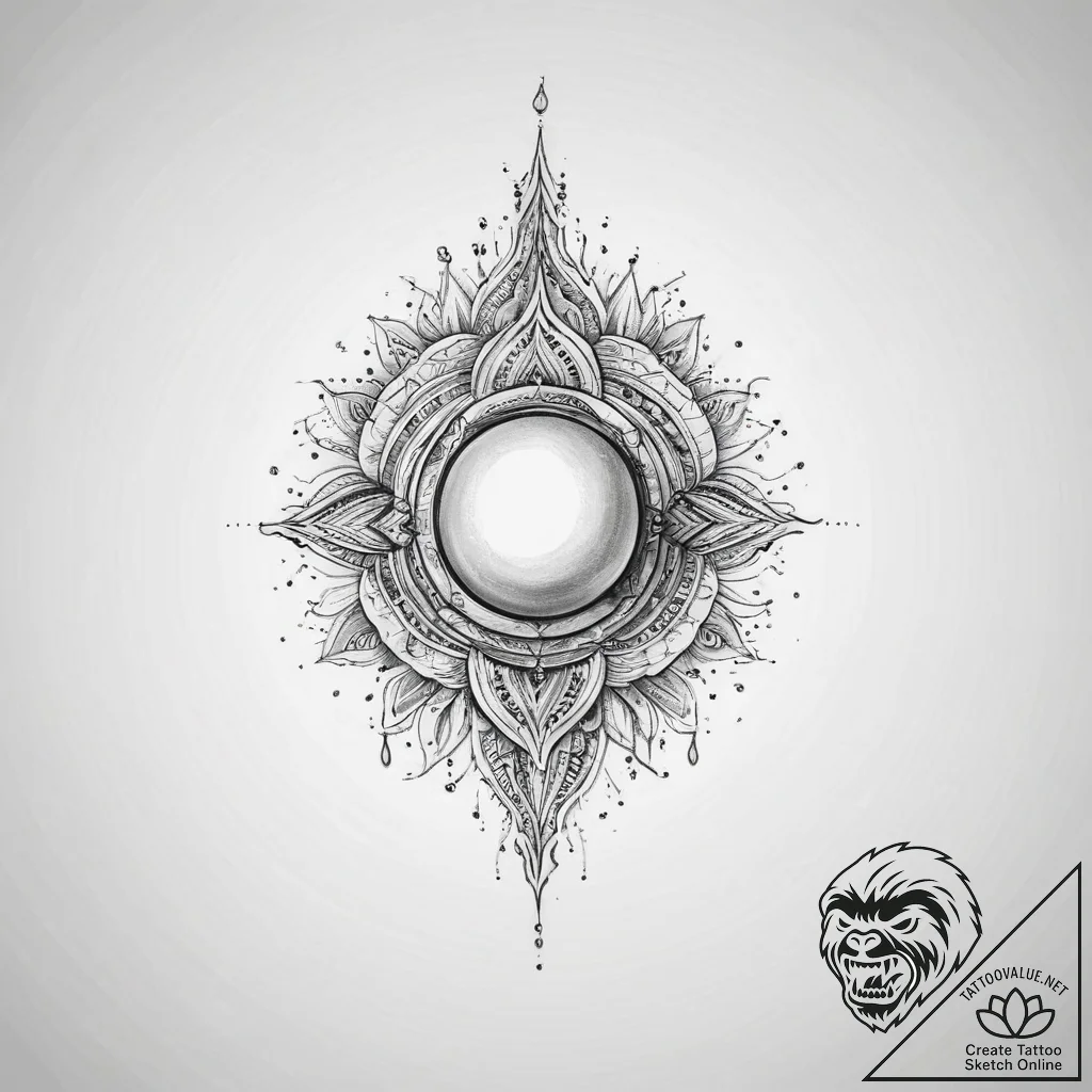 Tattoo sketch pearl tattoo, tattoo drawing ou... - tattoo sketch (№1756675321_0, 31.08.2025 21:22) — tattoovalue.net