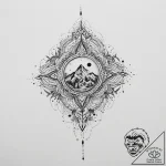 Tattoo sketch town, tattoo line art, sepia to… – tattoo sketch (№1756675712_0, 31.08.2025 21:28) — tattoovalue.net