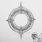 Tattoo sketch omega – tattoo sketch (№1756676105_0, 31.08.2025 21:35) — tattoovalue.net