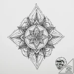 Tattoo sketch blessed character, tattoo flash… – tattoo sketch (№1756676497_0, 31.08.2025 21:41) — tattoovalue.net