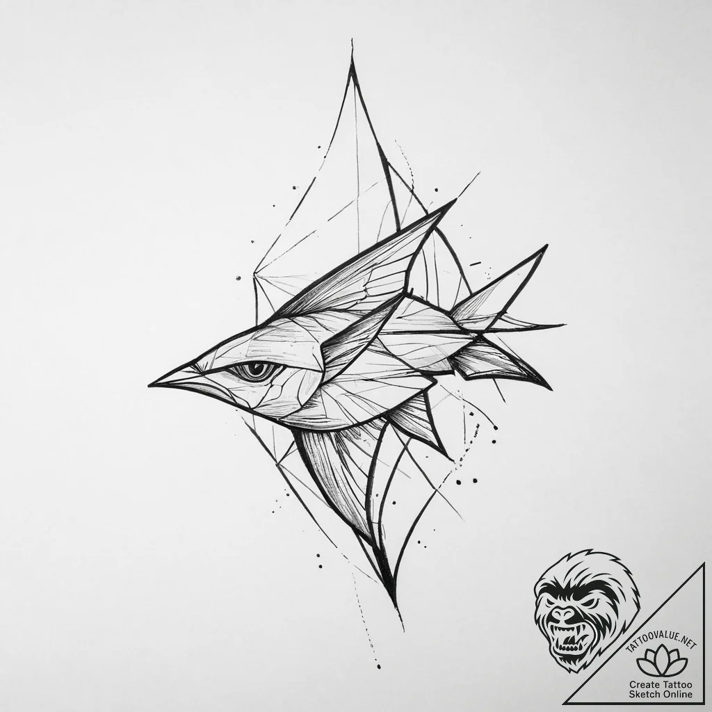 Tattoo sketch glowlight tetra, concept art fo... - tattoo sketch (№1756676892_0, 31.08.2025 21:48) — tattoovalue.net