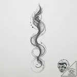 Tattoo sketch tapeworm, tattoo drawing outlin… – tattoo sketch (№1756678069_0, 31.08.2025 22:07) — tattoovalue.net