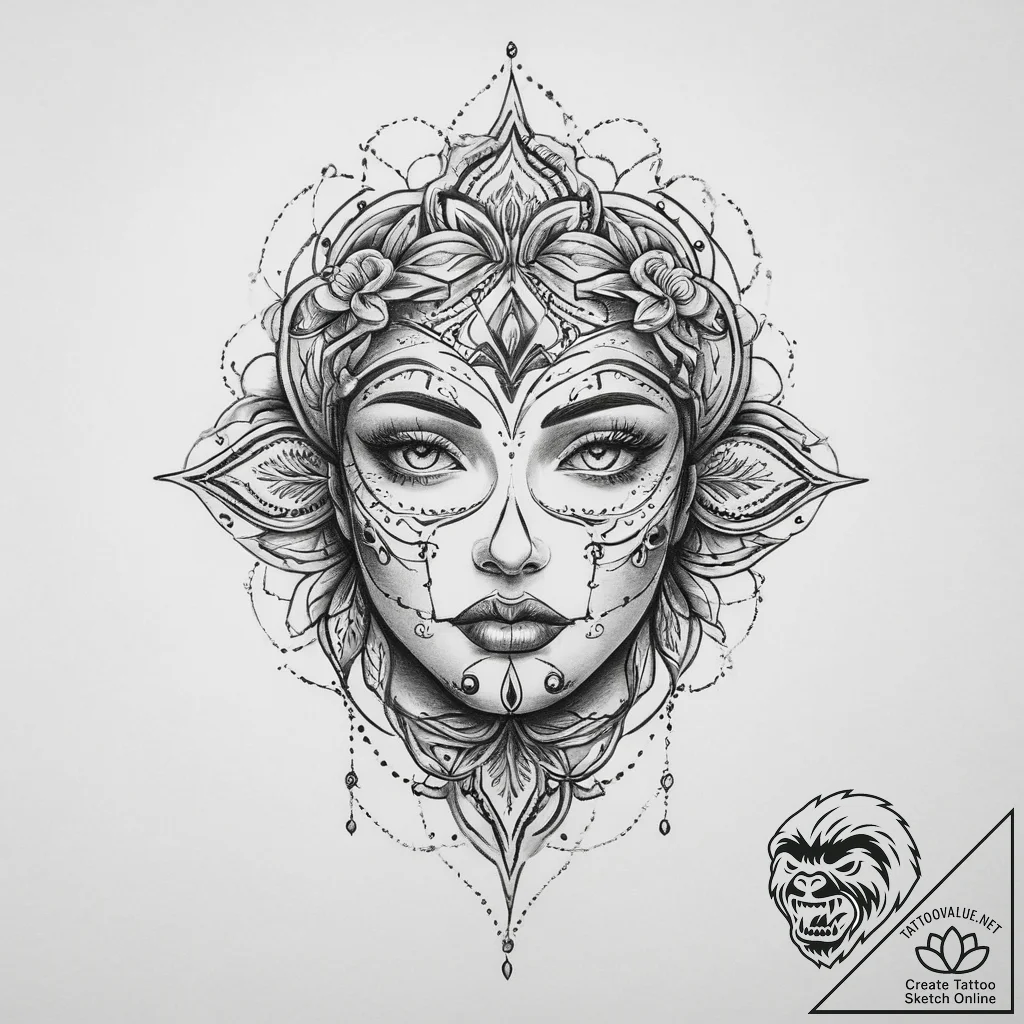 Tattoo sketch desire - tattoo sketch (№1756679247_0, 31.08.2025 22:27) — tattoovalue.net