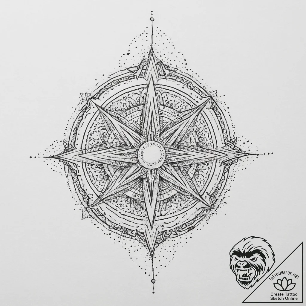 Tattoo sketch cosmic spirit, tattoo drawing o... - tattoo sketch (№1756679639_0, 31.08.2025 22:33) — tattoovalue.net